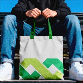 White Tote bag